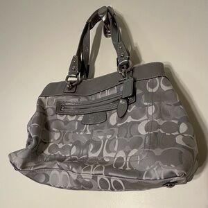 COACH SHOULDER BAG F15122  lavender interior